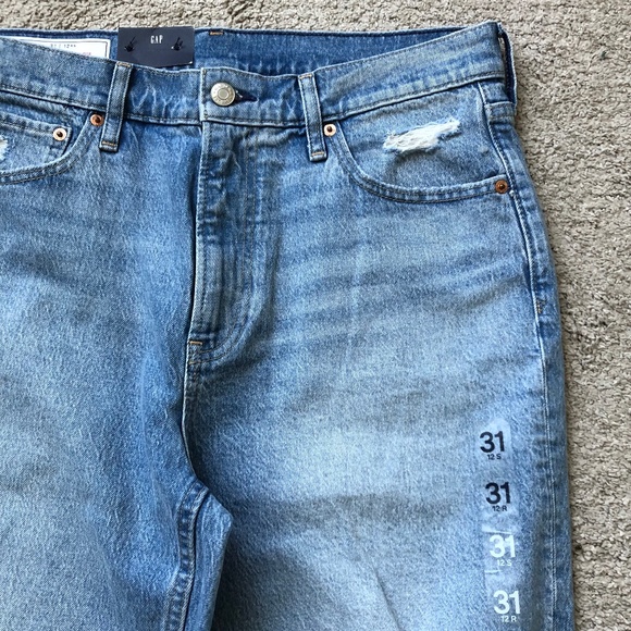 GAP Women's Straight Leg Jeans - Blue - Picture 2 of 2